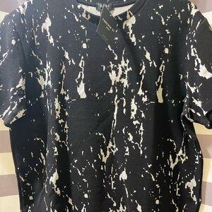 Forever 21. Black and White Men's Shirt